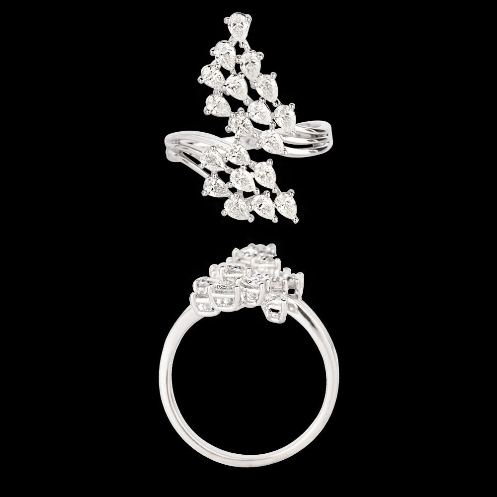 18K White Gold Diamond Ring - 1.18ct VVS-EF
