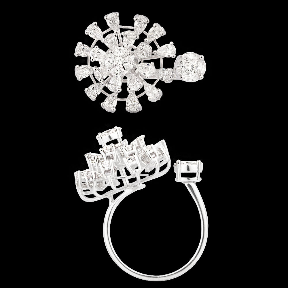18K White Gold Diamond Ring - 1.927ct VVS-EF
