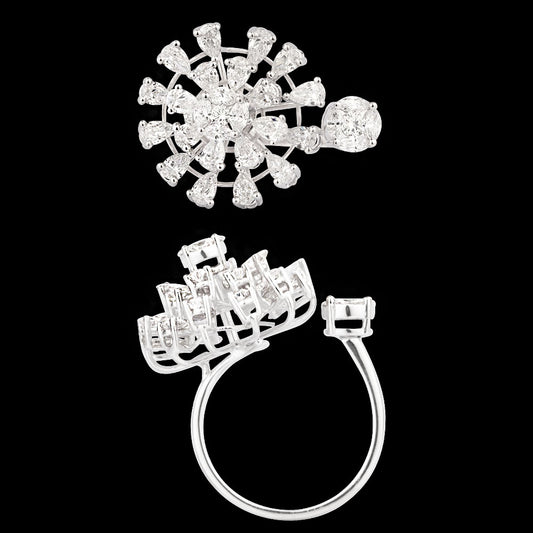 18K White Gold Diamond Ring - 1.927ct VVS-EF