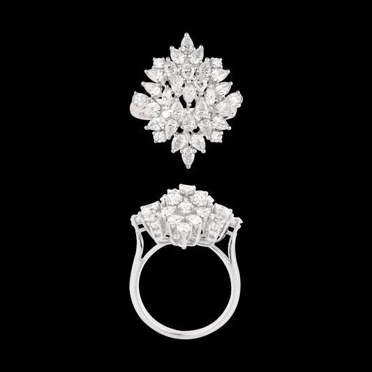 18K White Gold Diamond Ring - 2.221ct VVS-FG