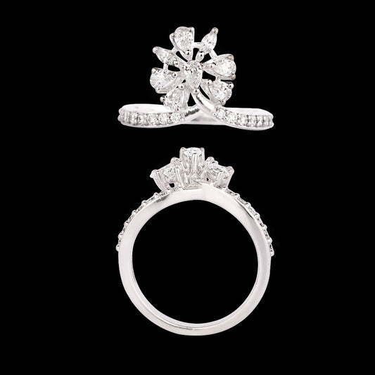 18K White Gold Diamond Ring - 0.73ct VVS-EF