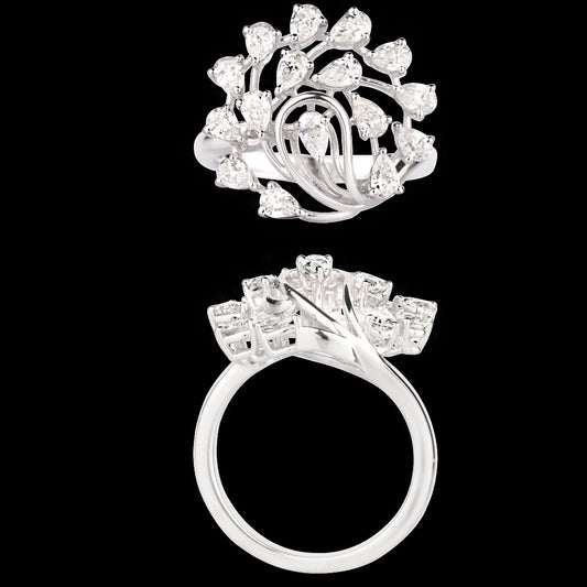 18K White Gold Diamond Ring - 1.214ct VVS-EF