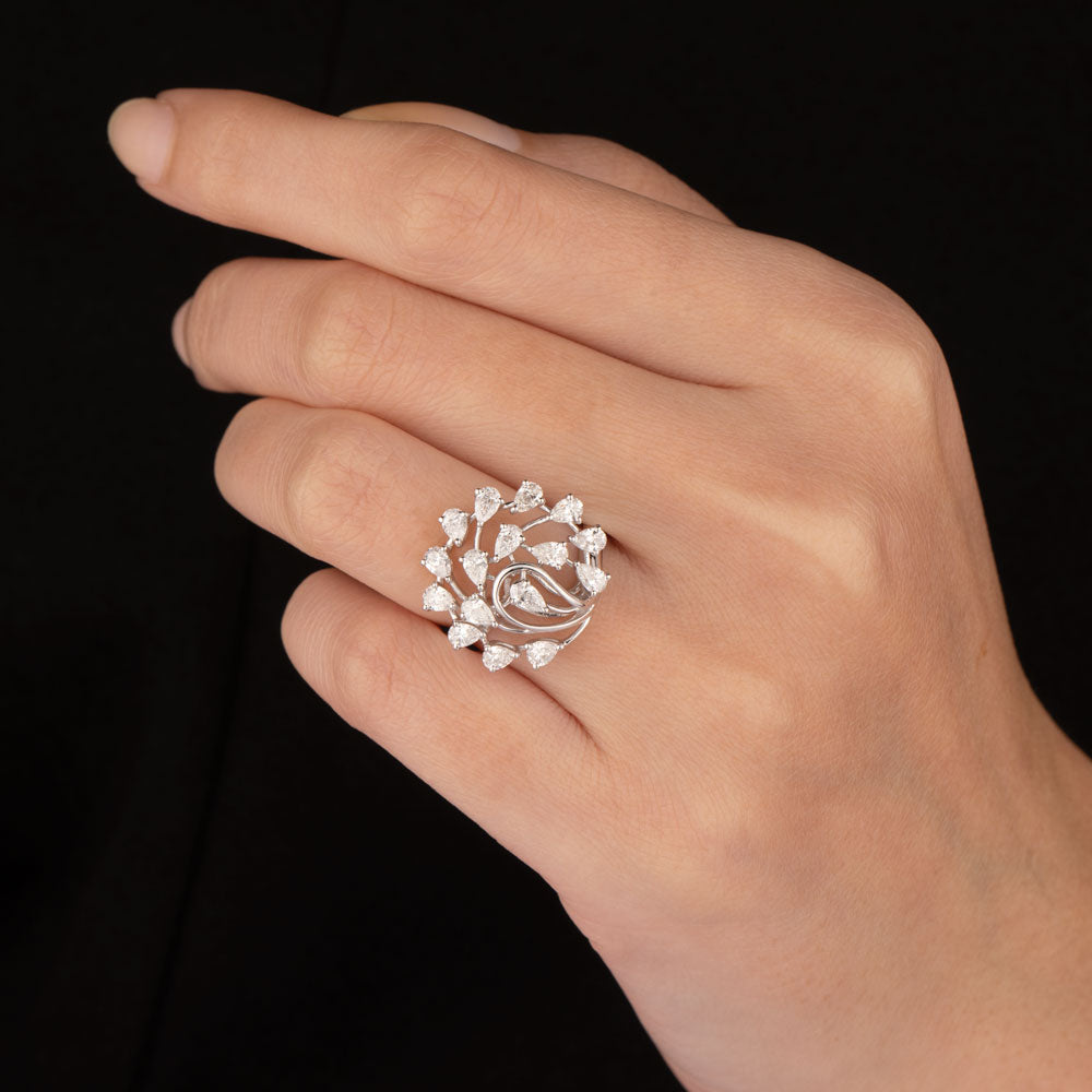 18K White Gold Diamond Ring - 1.214ct VVS-EF