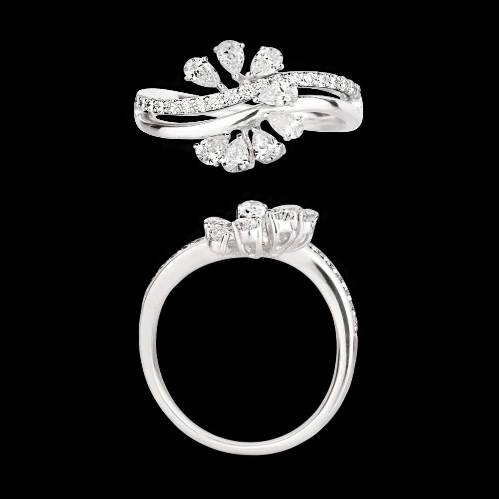 18K White Gold Diamond Ring - 0.816ct VVS-EF