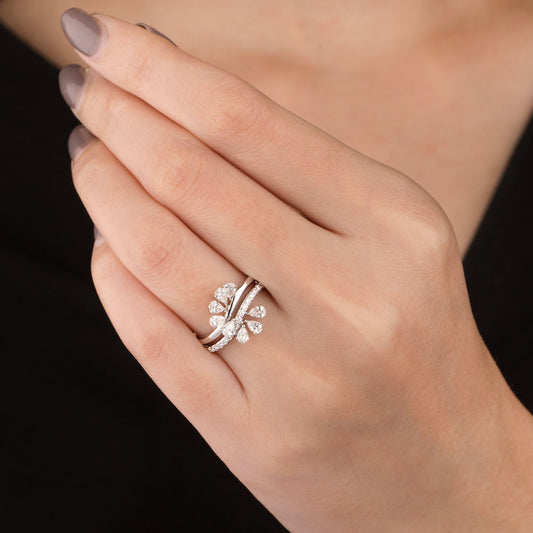 18K White Gold Diamond Ring - 0.816ct VVS-EF