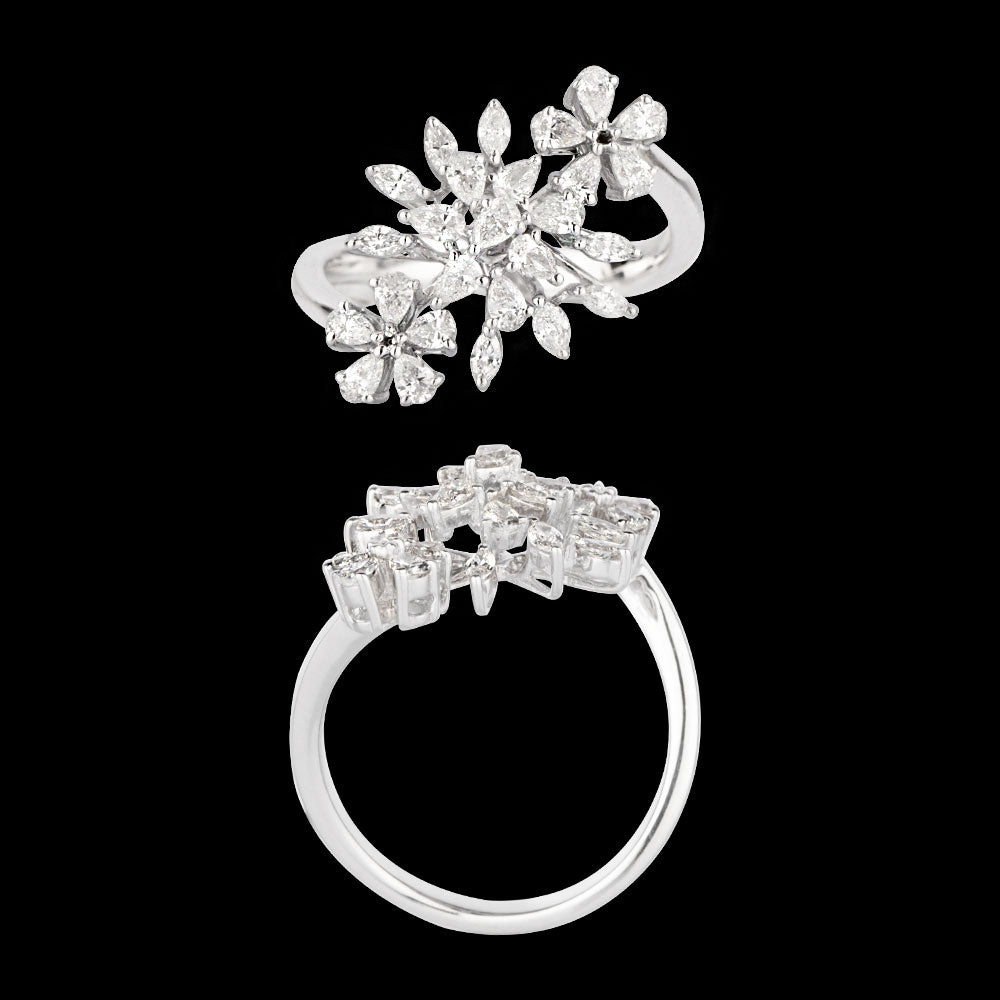 18K White Gold Diamond Ring - 0.785ct VVS-EF