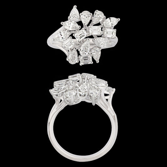 18K White Gold Diamond Ring - 1.754ct VVS-EF
