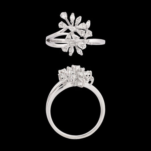 18K White Gold Diamond Ring - 0.45ct VVS-EF