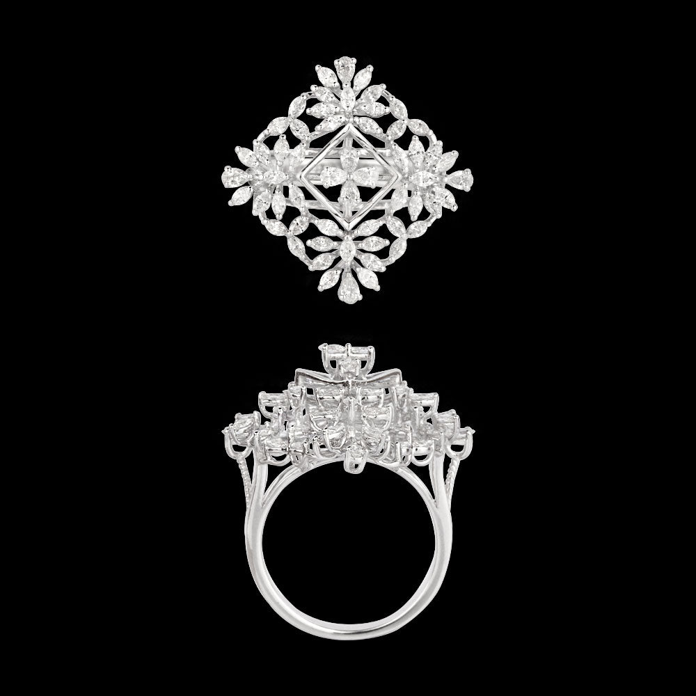 18K White Gold Diamond Ring - 1.21ct VVS-EF