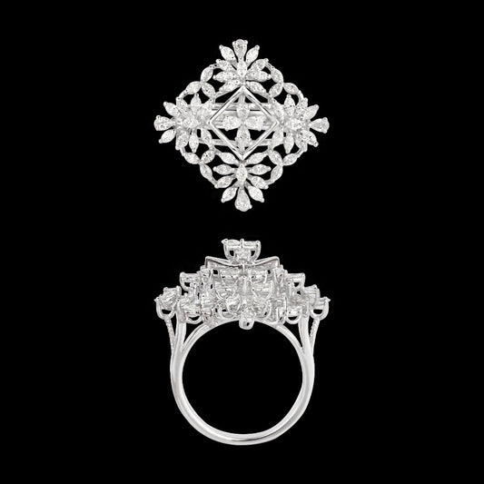 18K White Gold Diamond Ring - 1.21ct VVS-EF