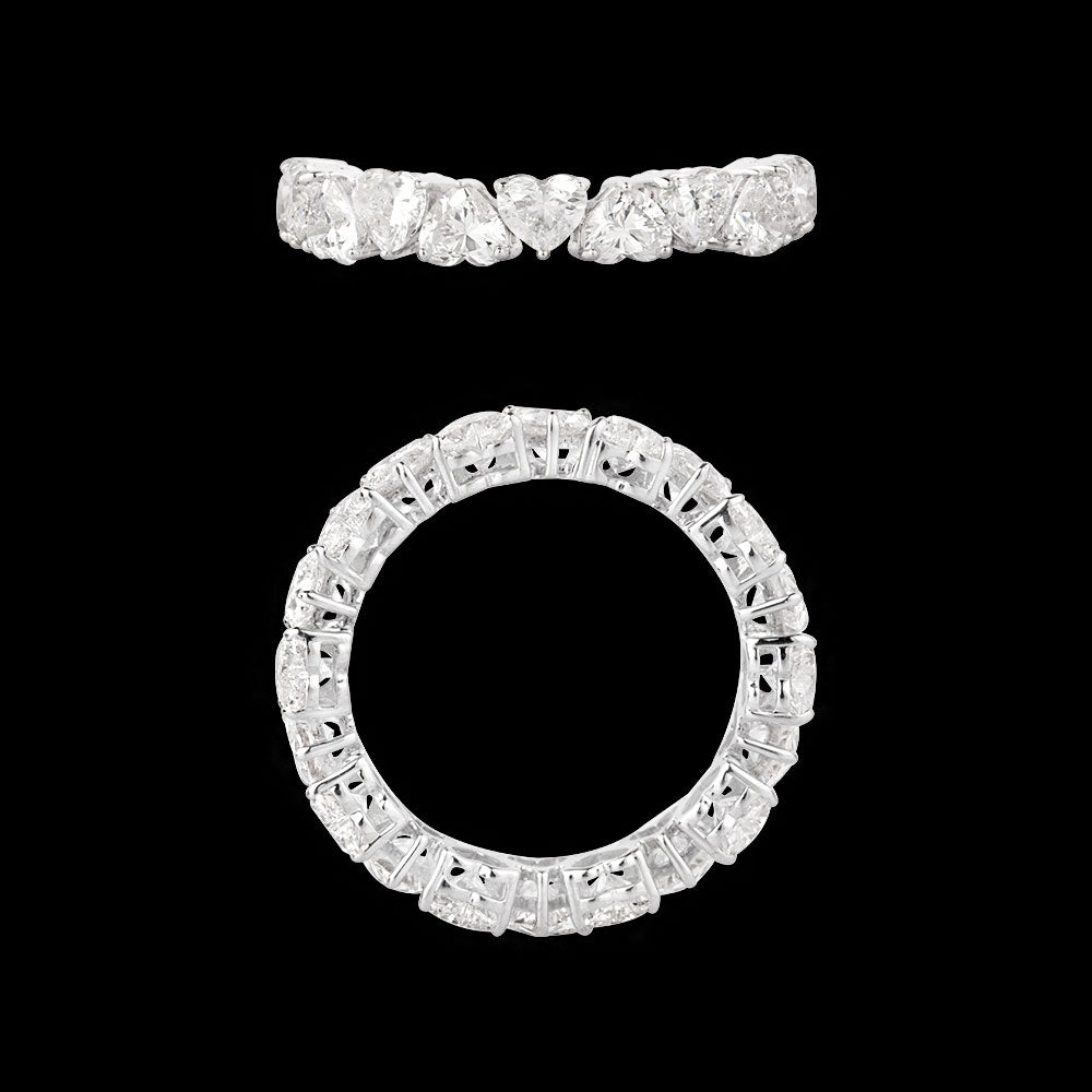 18K White Gold Diamond Ring - 2.91ct VVS-VS-EF