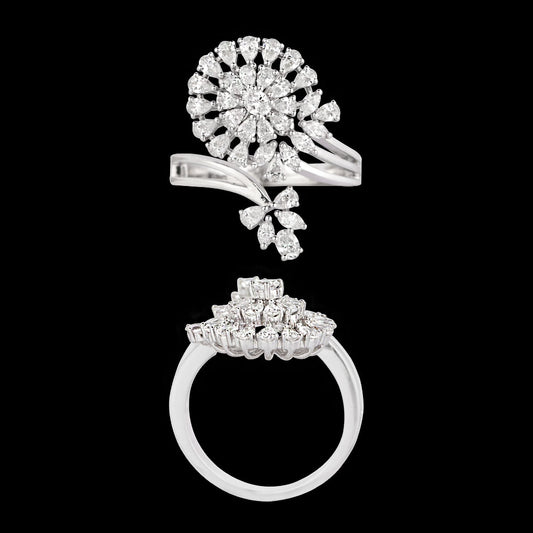 18K White Gold Diamond Ring - 1.31ct VVS-EF