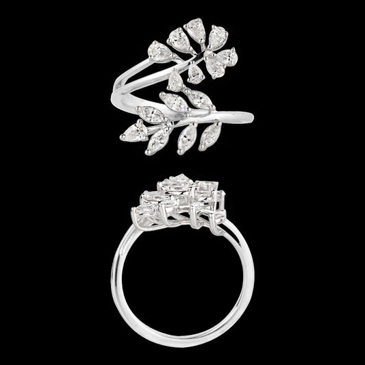 18K White Gold Diamond Ring - 1.345ct VVS-VS-EF
