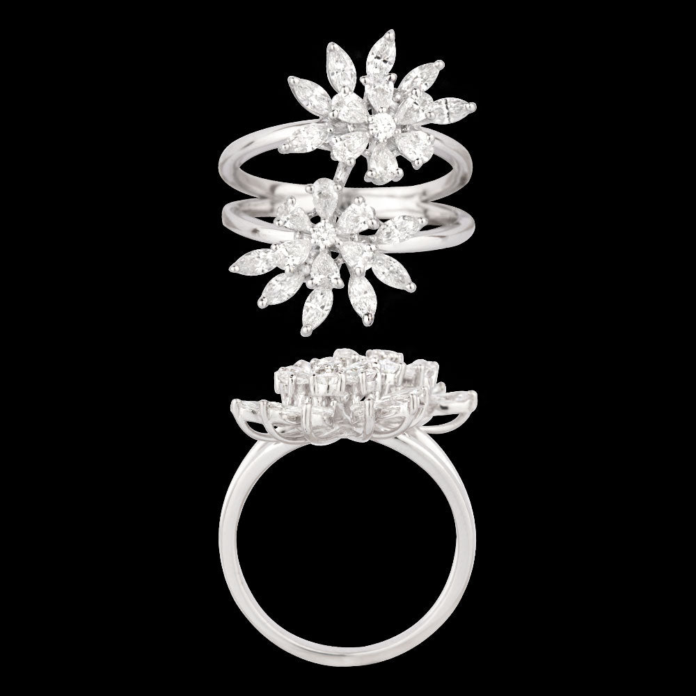 18K White Gold Diamond Ring - 1.192ct VVS-EF