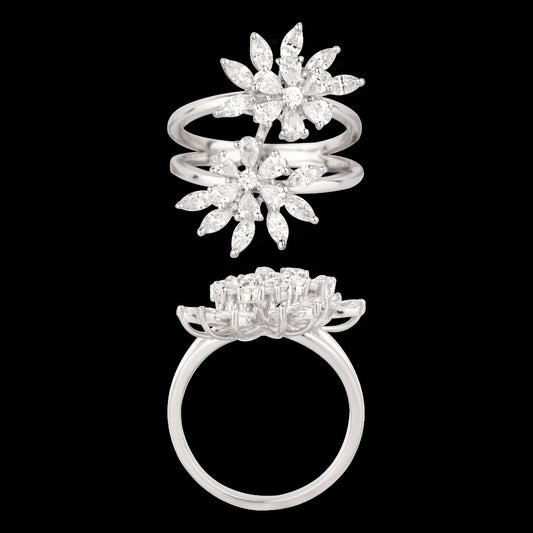 18K White Gold Diamond Ring - 1.192ct VVS-EF
