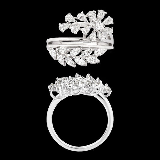 18K White Gold Diamond Ring - 0.986ct VVS-EF
