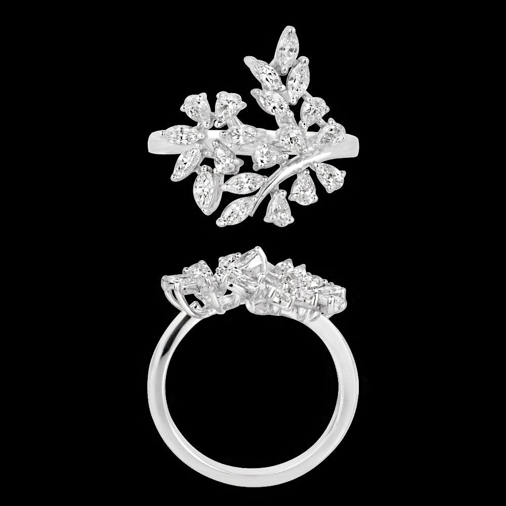 18K White Gold Diamond Ring - 0.982ct VVS-EF
