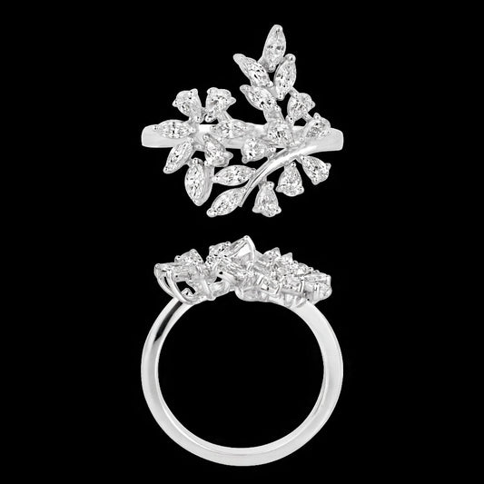 18K White Gold Diamond Ring - 0.982ct VVS-EF