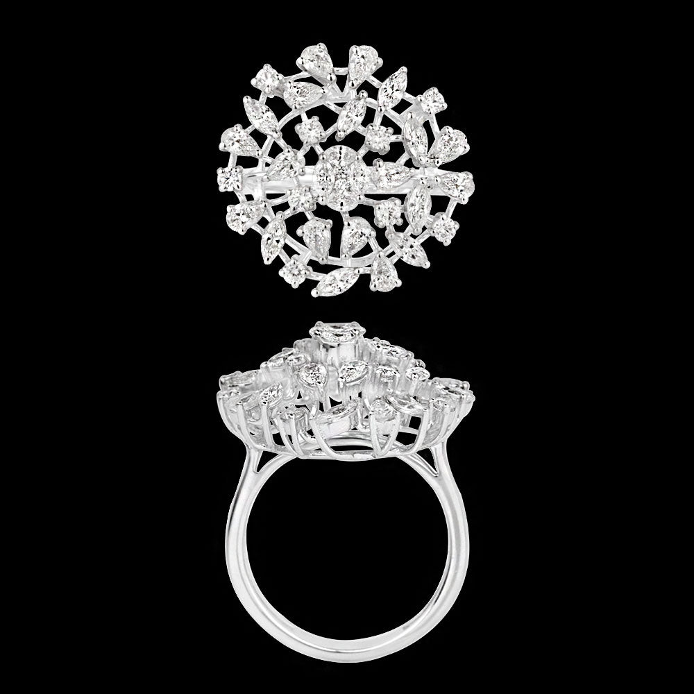 18K White Gold Diamond Ring - 1.524ct VVS-EF