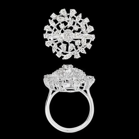 18K White Gold Diamond Ring - 1.524ct VVS-EF