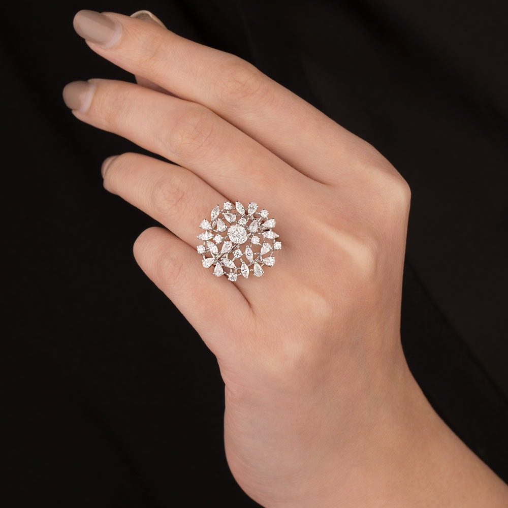 18K White Gold Diamond Ring - 1.524ct VVS-EF