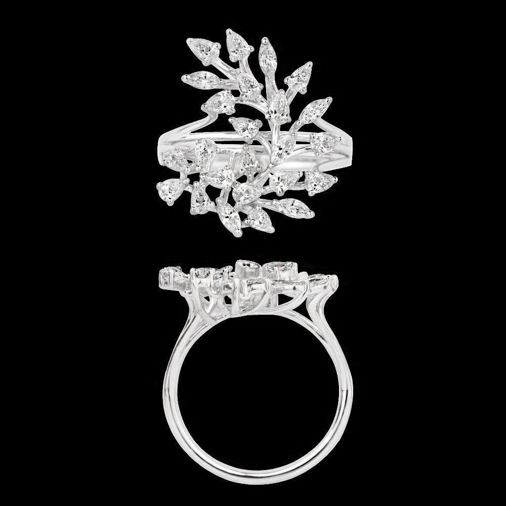 18K White Gold Diamond Ring - 1.176ct VVS-EF