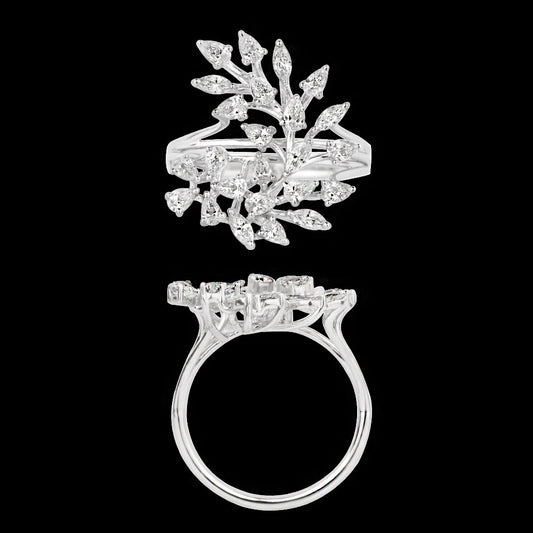 18K White Gold Diamond Ring - 1.176ct VVS-EF