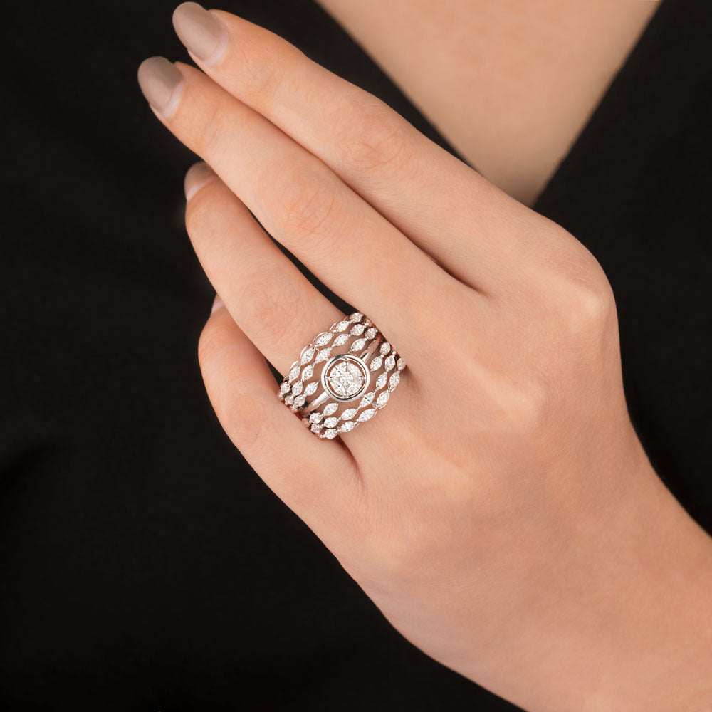 18K White Gold Diamond Ring - 1.753ct VVS-EF