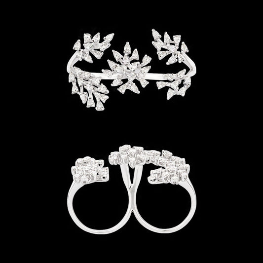 18K White Gold Diamond Ring - 1.55ct VVS-VS-EF