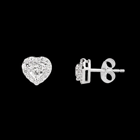 18K White Gold Diamond Earrings - 0.688ct VVS-VS-HI