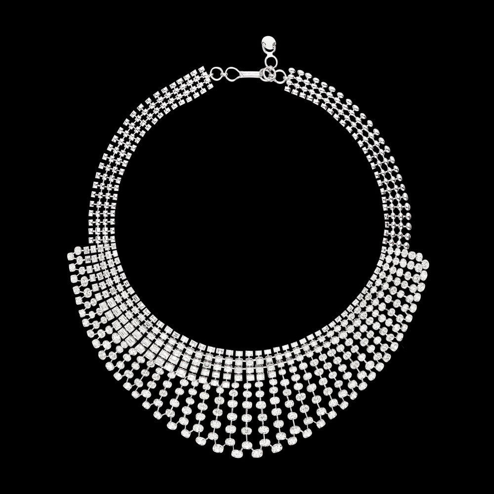 18K White Gold Diamond Necklace - 59.63ct VVS-VS-GH