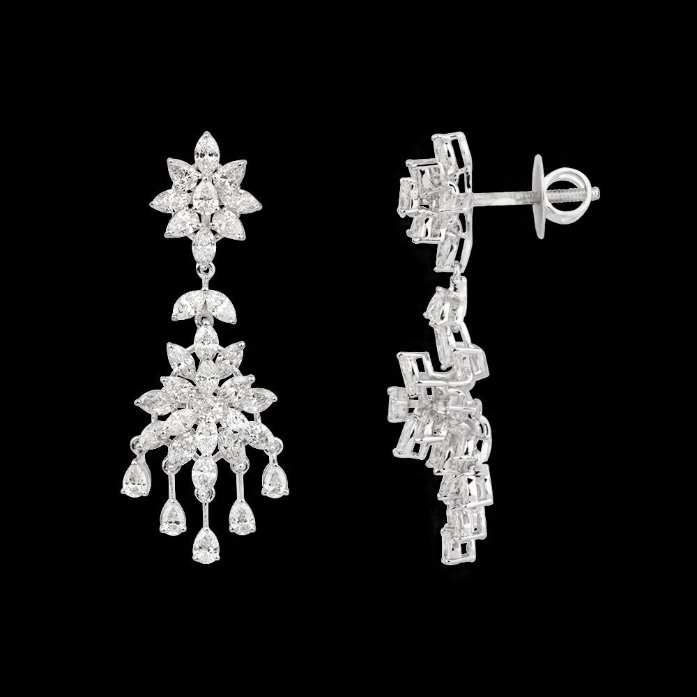18K White Gold Diamond Jewellery - 5.73ct VVS-EF
