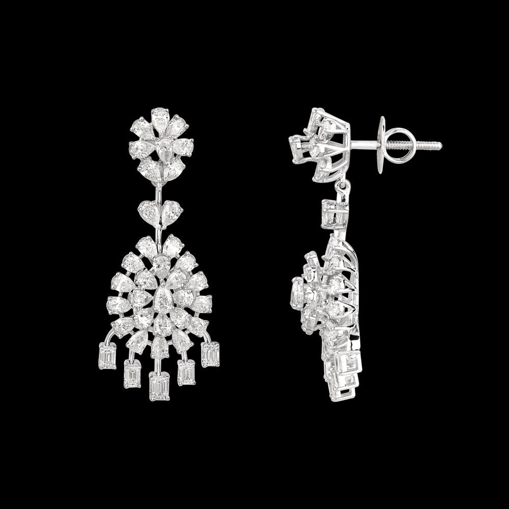 18K White Gold Diamond Jewellery - 6.07ct VVS-EF