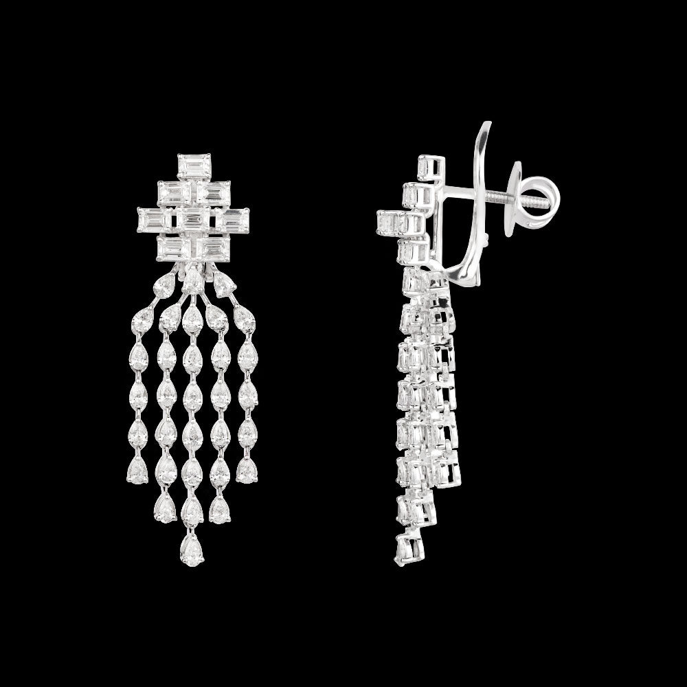18K White Gold Diamond Jewellery - 4.31ct VVS-EF