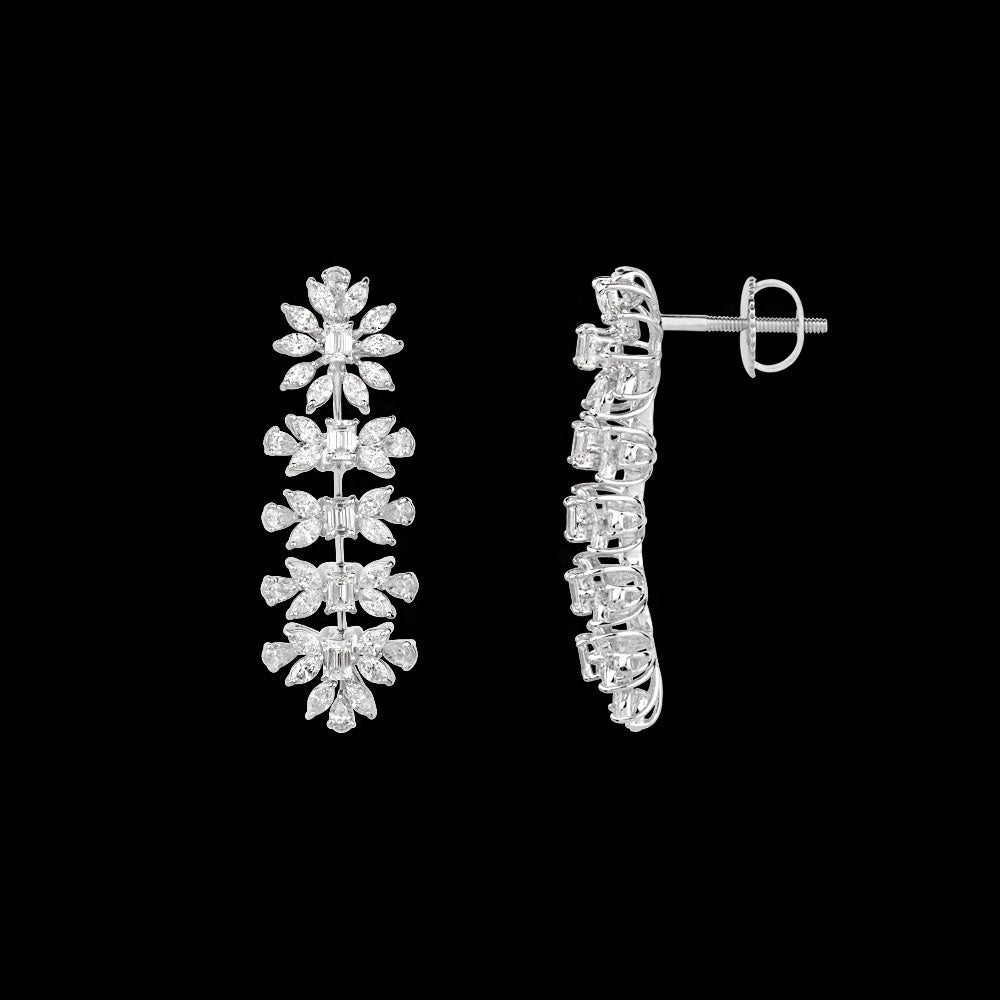 18K White Gold Diamond Jewellery - 4.11ct VVS-VS-GH