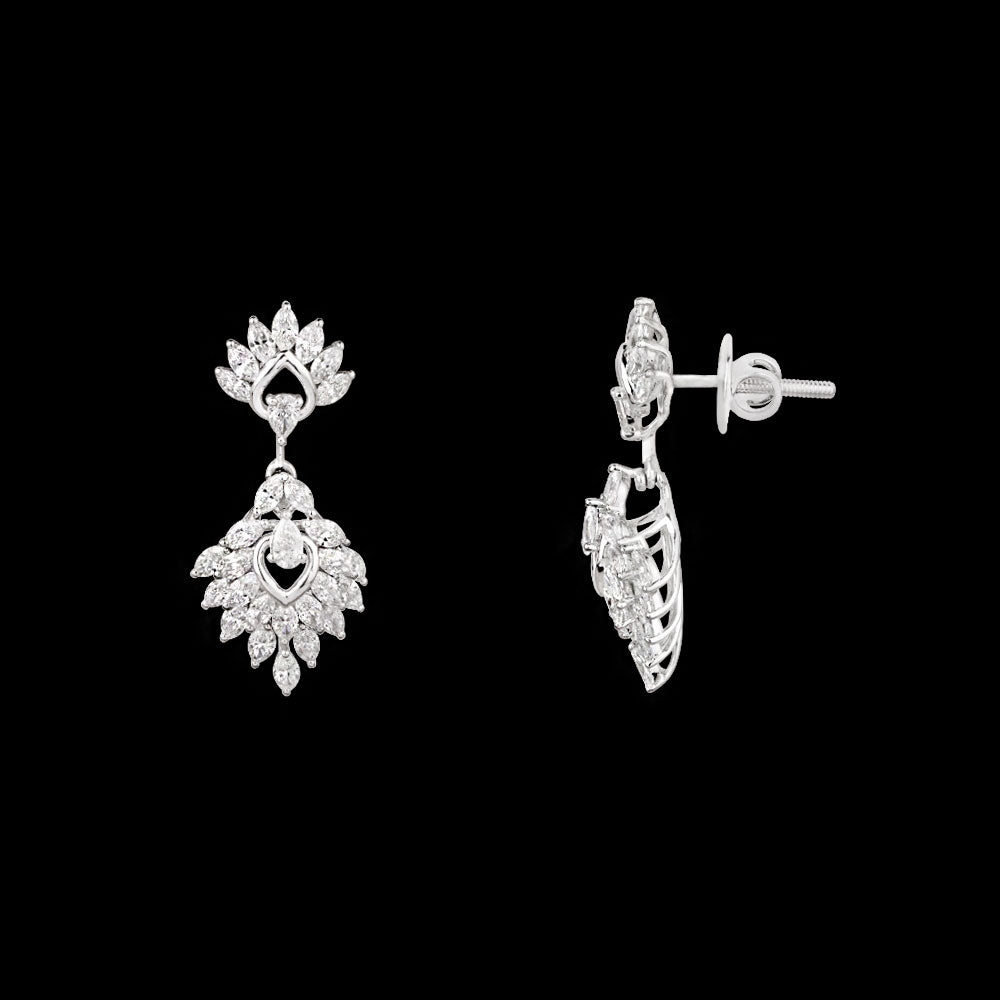18K White Gold Diamond Jewellery - 1.9ct VVS-VS-EF