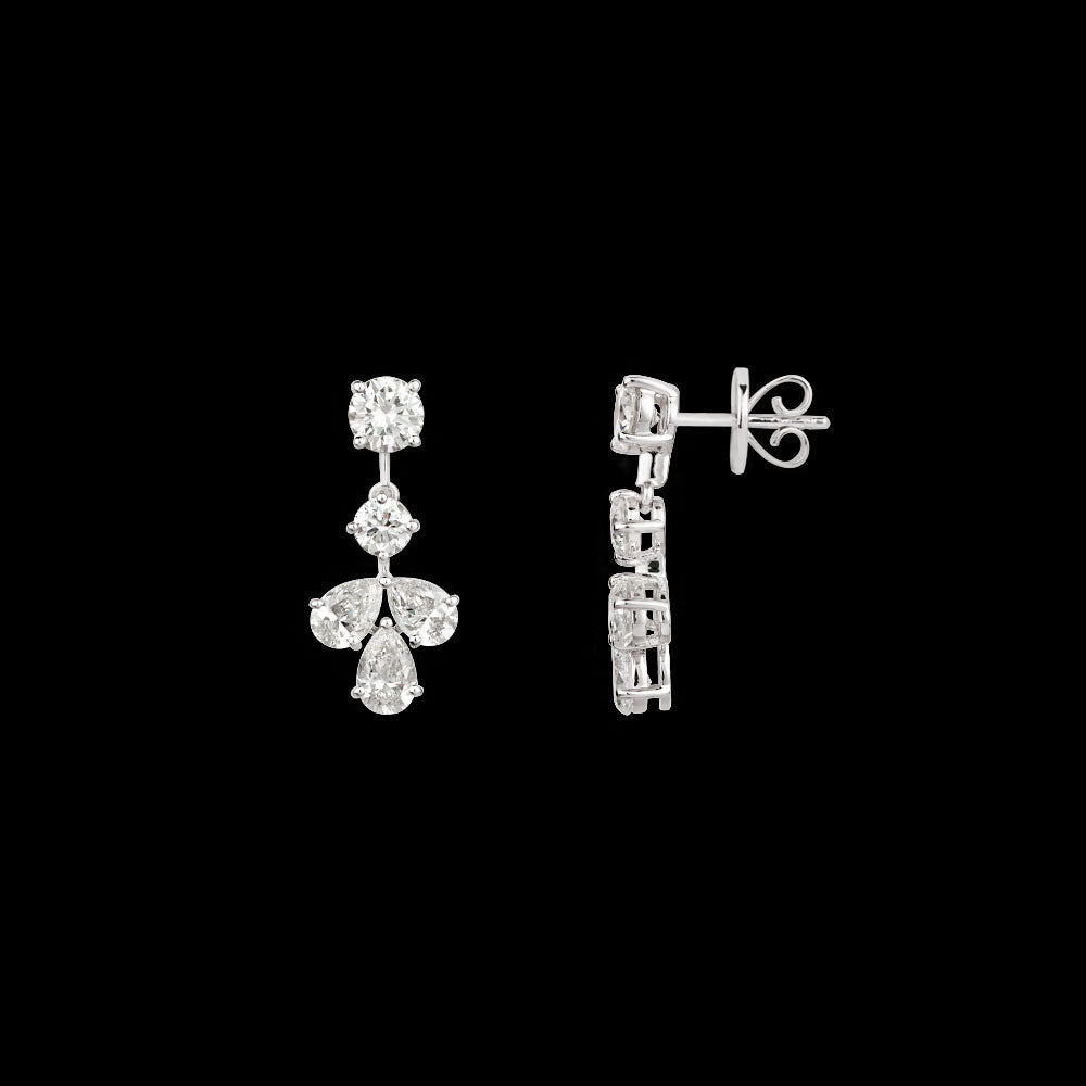 18K White Gold Diamond Jewellery - 4.36ct VVS-VS-JK