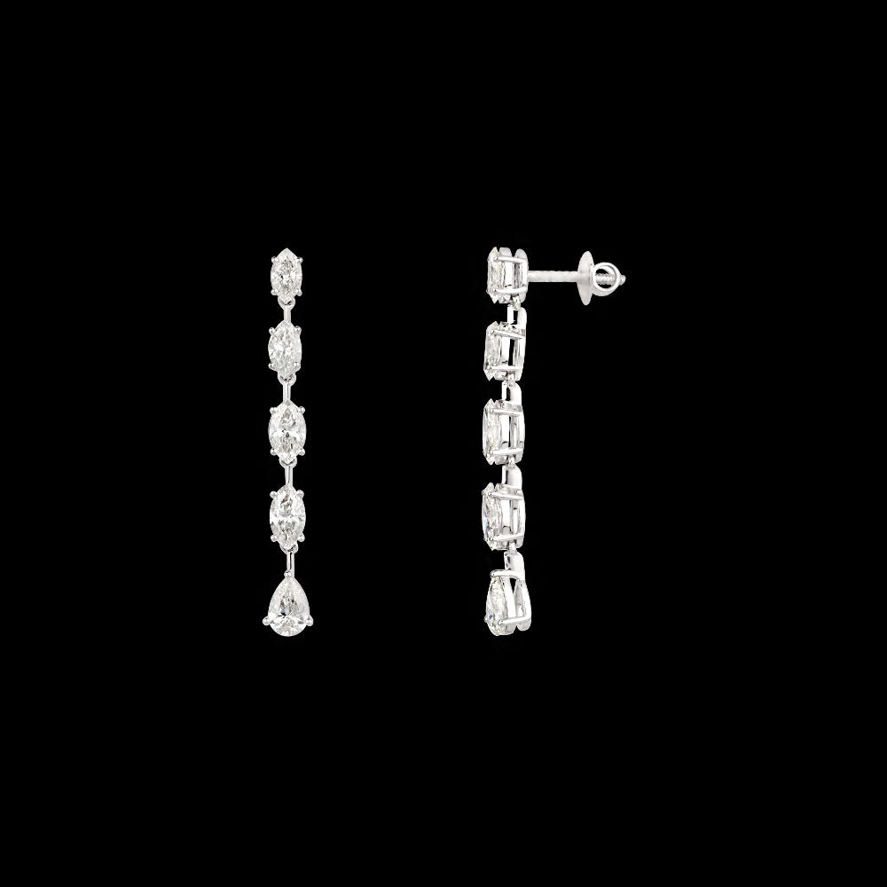 18K White Gold Diamond Jewellery - 4.46ct VVS-VS-IJ
