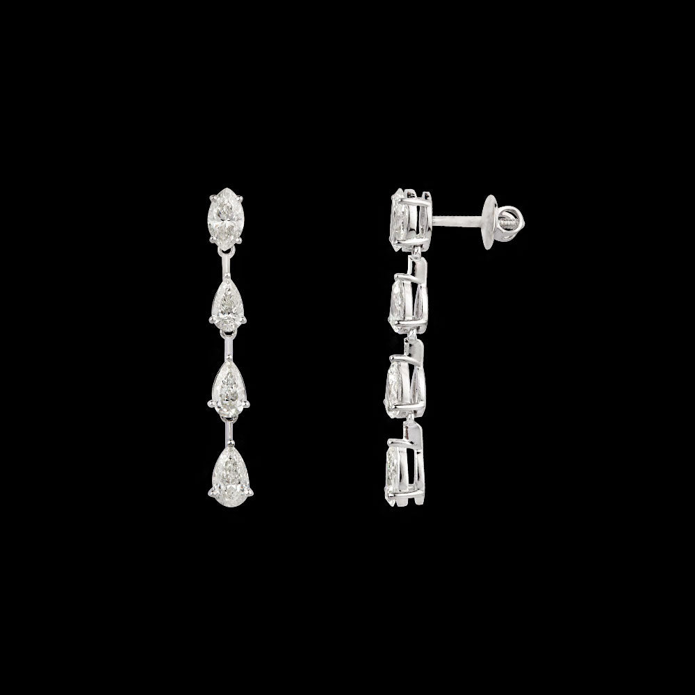 18K White Gold Diamond Jewellery - 3.29ct VVS-VS-IJ