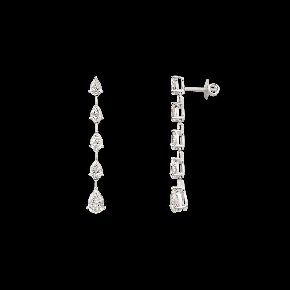 18K White Gold Diamond Jewellery - 4.44ct VVS-VS-IJ