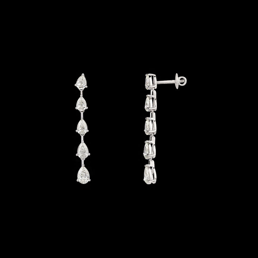 18K White Gold Diamond Jewellery - 4.14ct VVS-VS-IJ