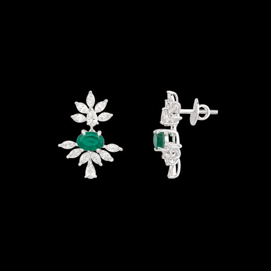 18K White Gold Diamond Jewellery - 1.8ct VS-SI-IJ with Colour Stones