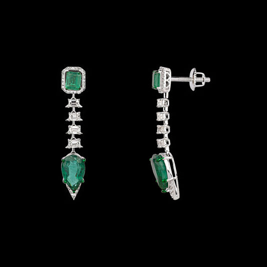 18K White Gold Diamond Jewellery - 1.79ct VS-SI-IJ with Colour Stones