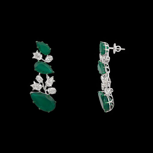 14K White Gold Diamond Jewellery - 4.71ct VS-SI-IJ with Colour Stones