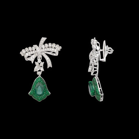 14K White Gold Diamond Jewellery - 5.808ct VS-SI-IJ with Colour Stones