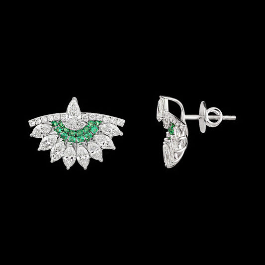 14K White Gold Diamond Jewellery - 2.57ct VS-SI-HI with Colour Stones