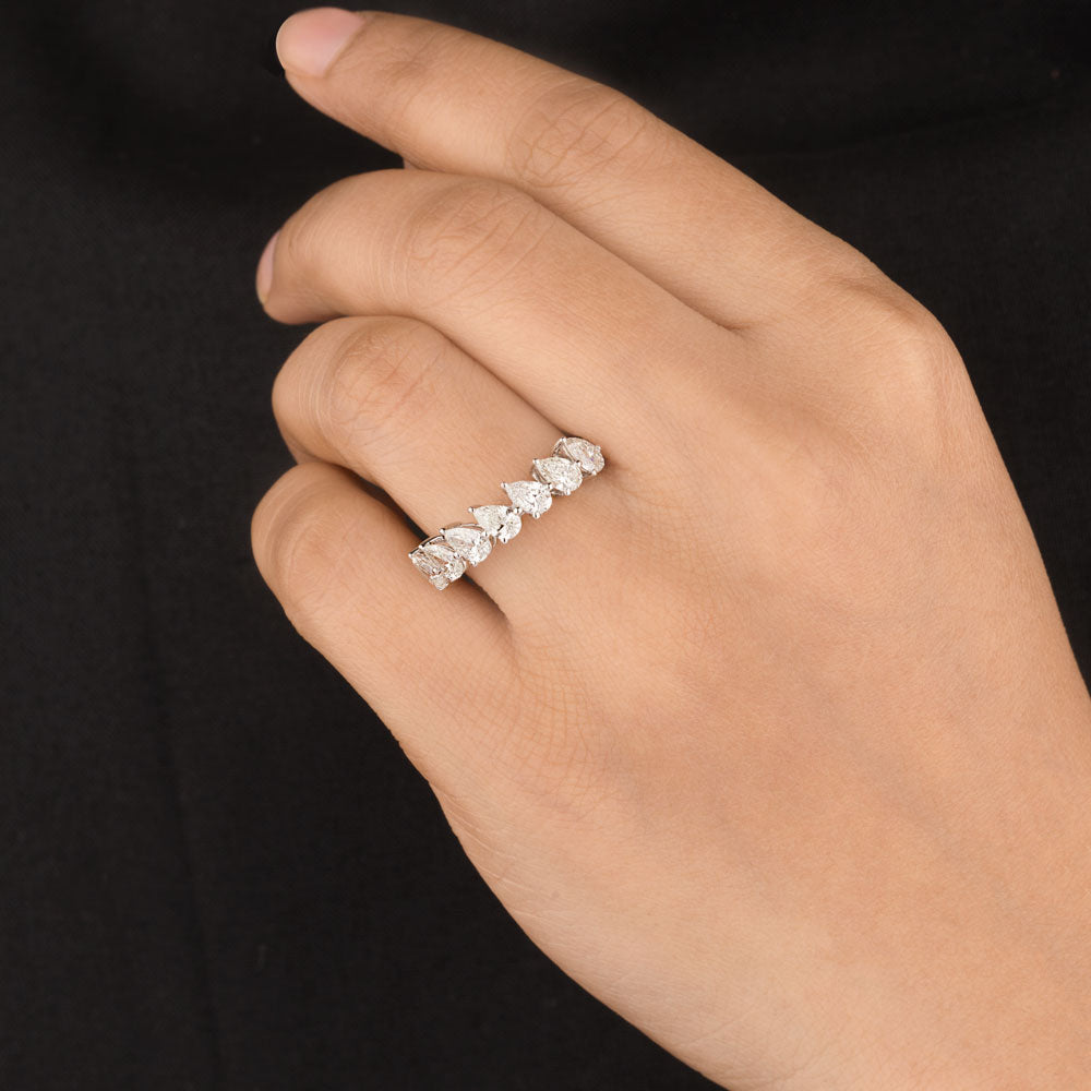 18K White Gold Diamond Ring - 1.346ct VS-SI-HI