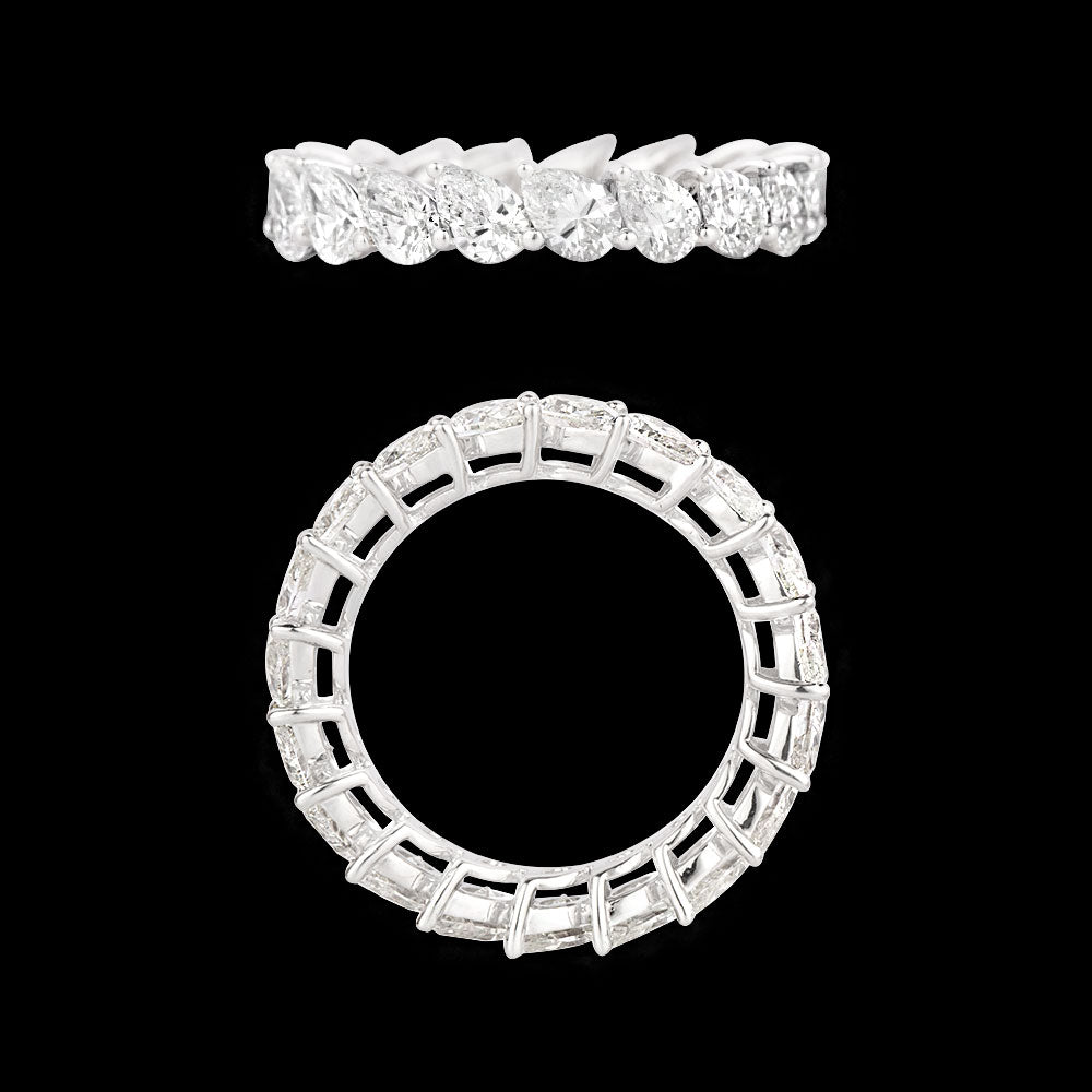 18K White Gold Diamond Ring - 3.561ct VS-SI-HI