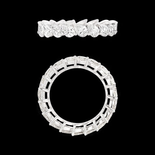 18K White Gold Diamond Ring - 3.561ct VS-SI-HI