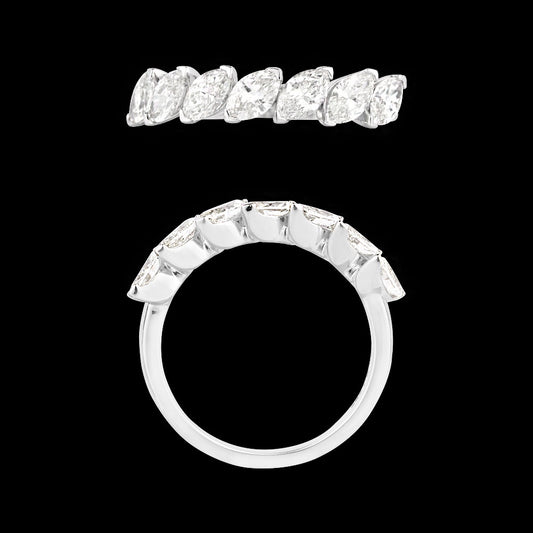 18K White Gold Diamond Ring - 1.285ct VS-SI-HI